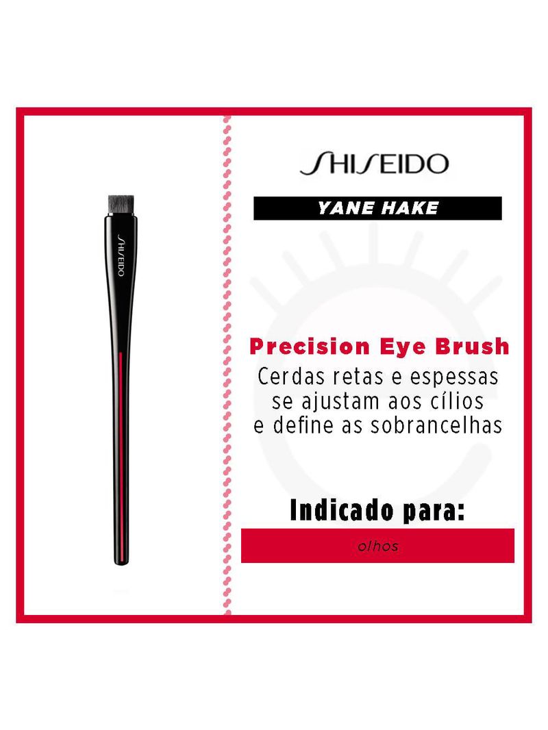 Pincel para olhos shiseido - yane hake precision eye brush