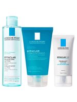 La roche-posay kit - gel de limpeza + hidratante facial + solução micelar