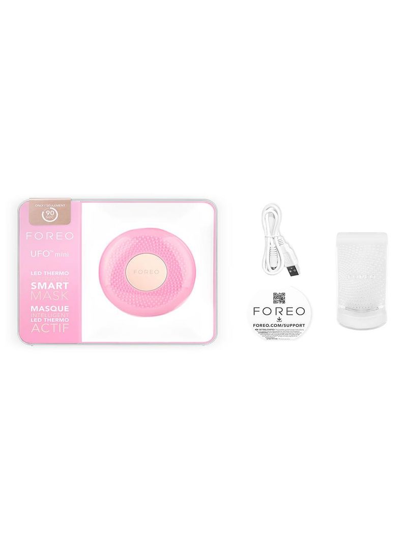 Aparelho de aplicação de máscara faciais foreo - ufo mini pearl pink