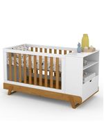 Quarto De Bebê Americano 4 Portas Com Berço Multifuncional Bkids Branco Freijó Eco Wood Matic - Henn