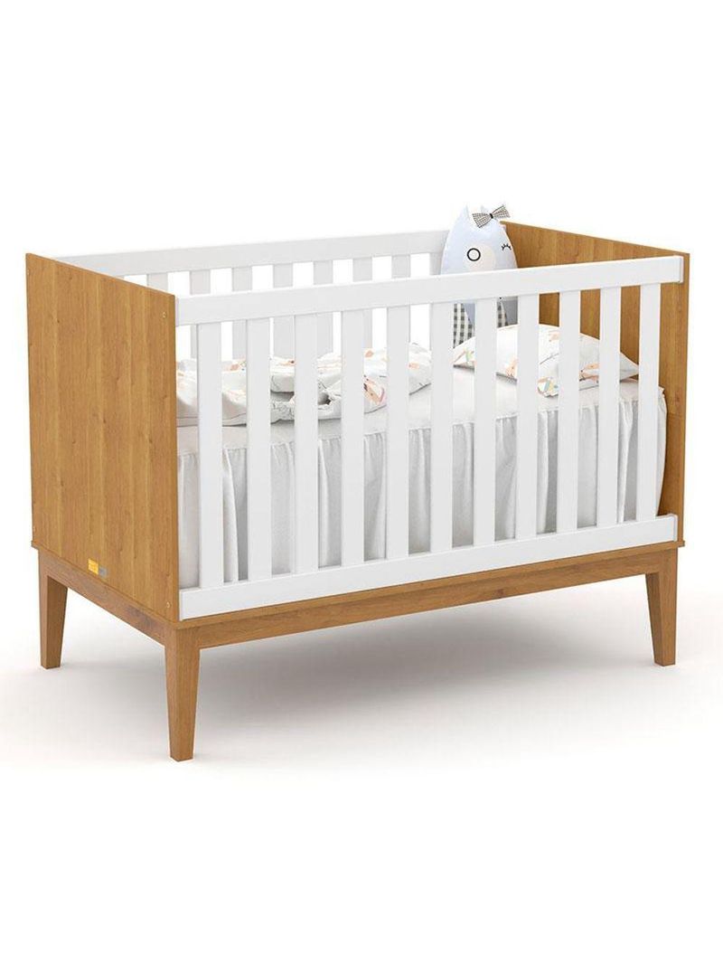 Quarto Bebê Americano 4 Portas Com Berço Americano Unique Freijó Branco Soft  Eco Wood Matic  Henn