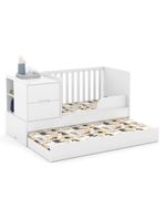 Quarto Bebê Americano 4 Portas Berço Americano Multifuncional Formare Branco Acetinado Matic  Henn