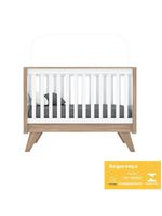 Berço Mini Cama Confete Branco/jequitibá - Móveis Henn Branco/jequitibá