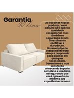 Sofá 2 Metros Contemporâneo Sala Estar Luxo Moderno Suede Cor:cinza Escuro