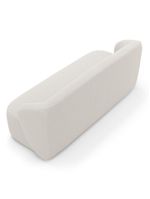 Kit 02 Poltronas Giratória E 01 Sofá Orgânico Leez 170cm 02 Lugares Bouclê Off White - Desk Design