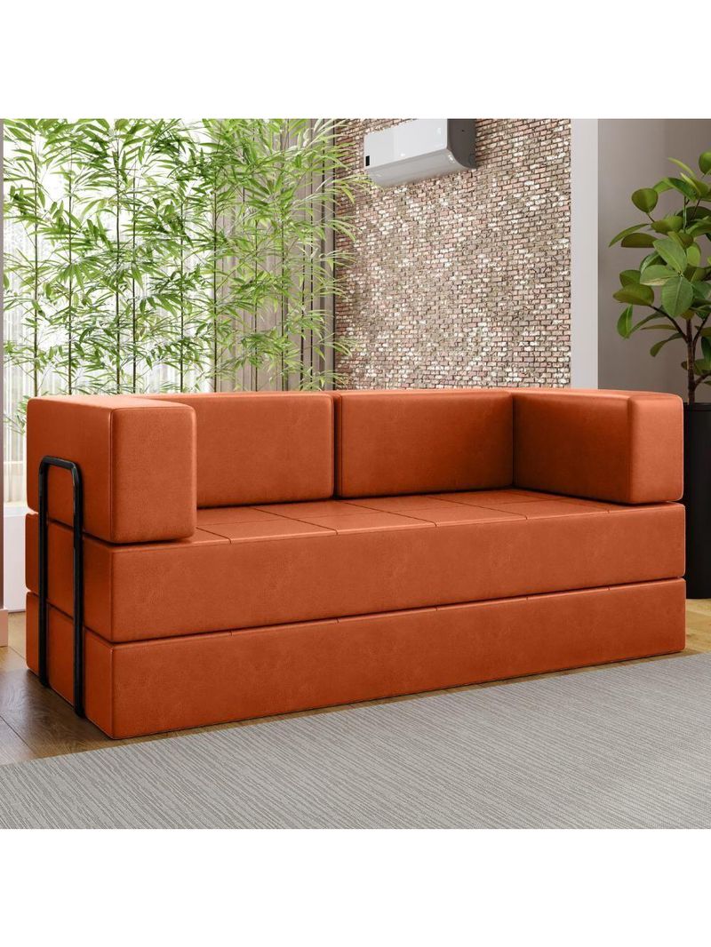 Sofa Cama Modular 2 Lugares 160 Cm New Monaco Corino Dallas Vconcept New Dallas