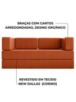 Sofa Cama Modular 2 Lugares 160 Cm New Monaco Corino Dallas Vconcept New Dallas