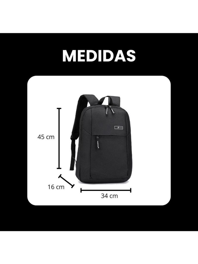 Mochila Slim Masculina Feminina Executiva Reforçada Notebook 16 E Tablet - Santiago - Cruzeiro Mtr1