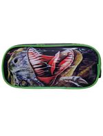 Kit Escolar Trex Para Meninos Mochila + Lancheira + Estojo Reforçada Resistente 17' - Trex Attack Verde Escuro