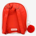 Mini Mochila Plush Com Pompom Hello Kitty