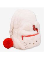 Mini Mochila Plush Com Pompom Hello Kitty