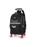 Mochila Com Rodas Stitch Preto - Unico Preto