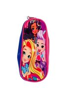 Kit Mochila Infantil Com Rodinhas Princesas Bolsa Escolar Estojo Lancheira Térmica Rosa Impermeavel
