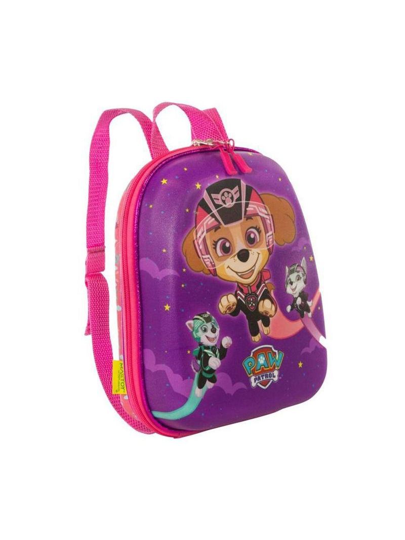 Mochila Escolar Infantil De Costas Patrulha Canina Roxa