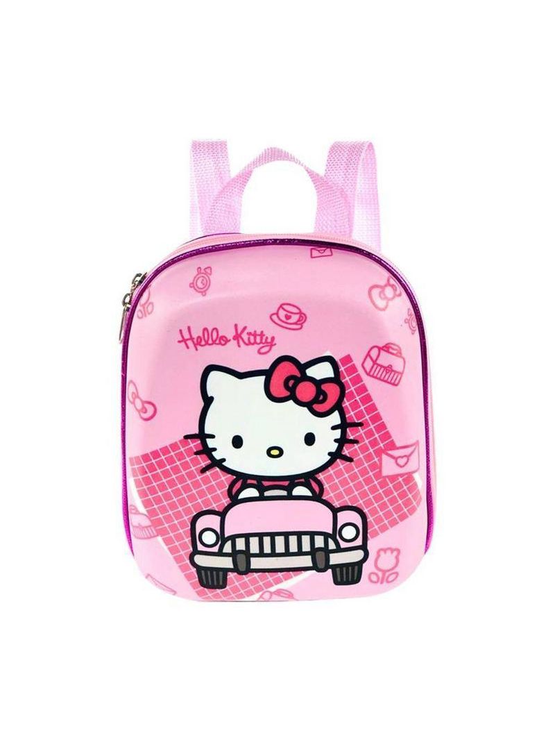 Mochila Escolar Infantil De Costas Hello Kitty Rosa