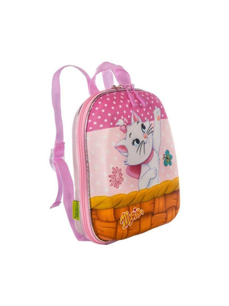 Mochila Escolar Infantil De Costas Gatinha Marie Rosa