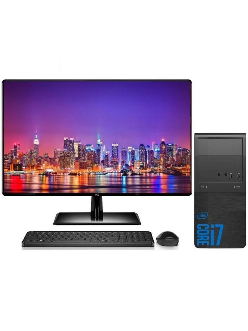 Computador Completo Intel Core I7 16gb Ssd 1tb Monitor Led 19 Polegadas Windows