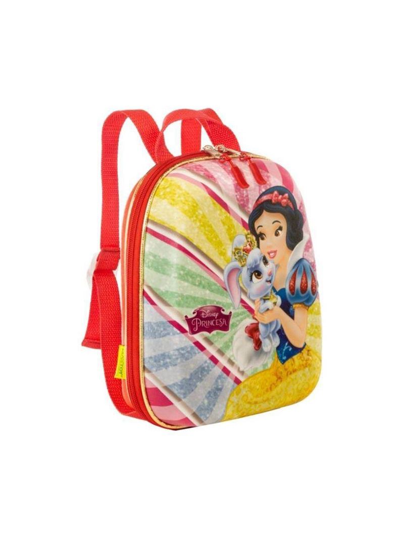 Mochila Escolar Infantil De Costas Branca De Neve Vermelha