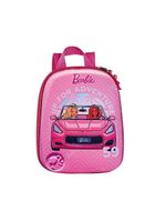 Mochila Escolar Infantil De Costas Barbie Conversível Rosa