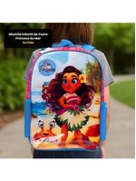 Mochila Infantil De Costa Princesa Do Mar
