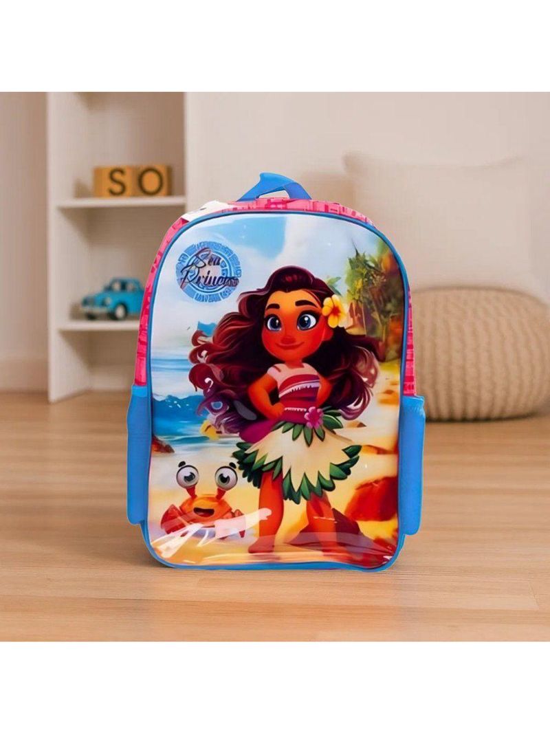 Mochila Infantil De Costa Princesa Do Mar