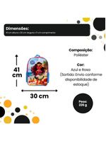 Mochila Infantil De Costa Princesa Do Mar