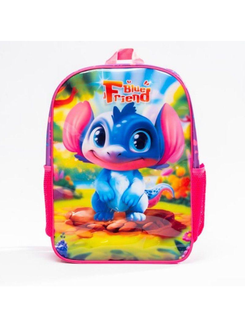 Mochila Infantil De Costa Blue Friend