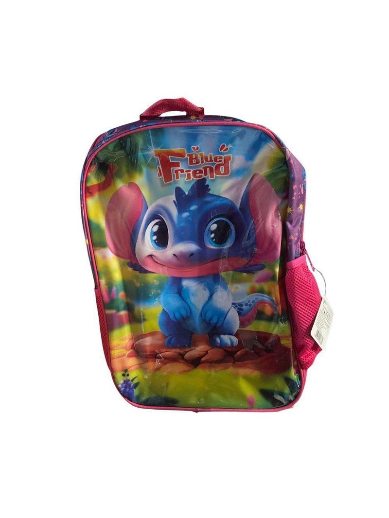 Mochila Infantil De Costa Blue Friend