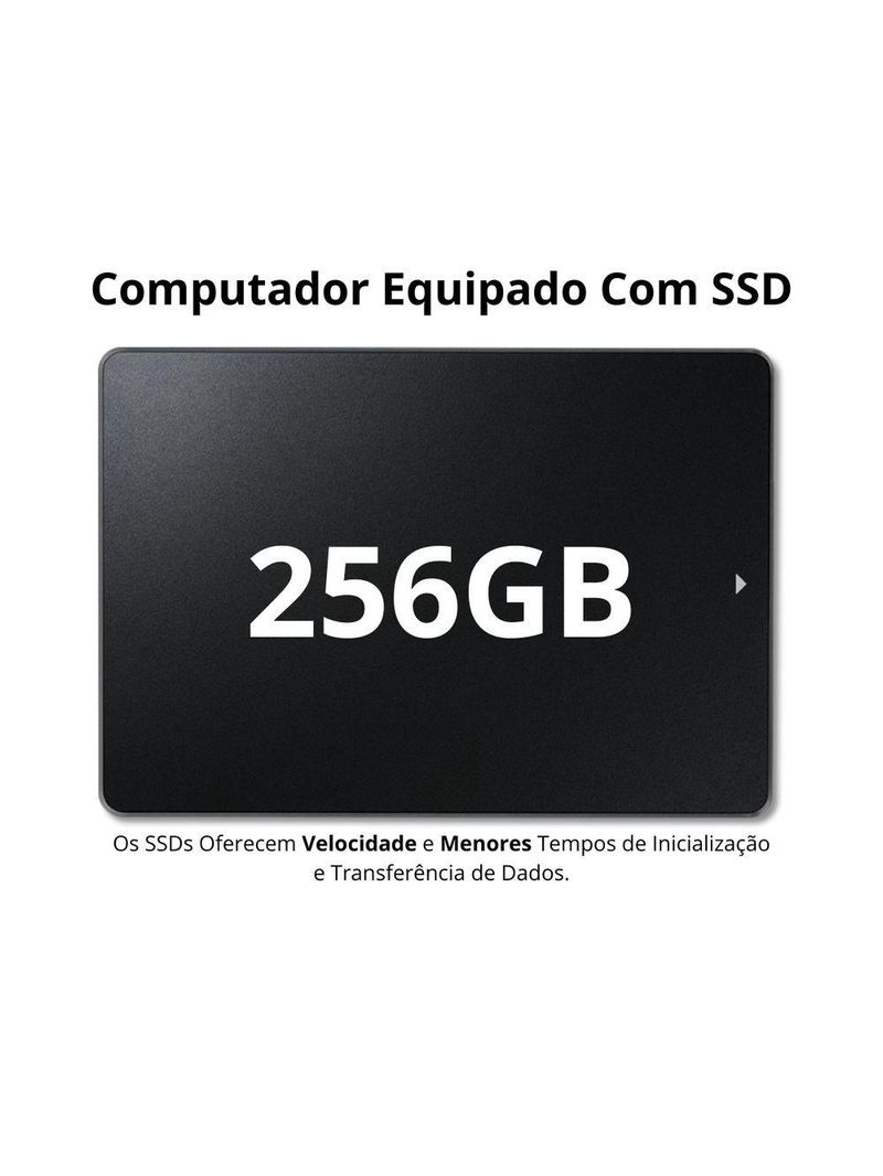 Computador Completo Intel Core I5 8gb Monitor 19 Hdmi Ssd 256gb Windows