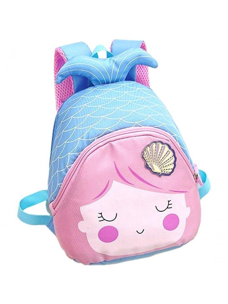 Mini Mochila Infantil Escola Passeio Viagem Design Encantador Alças Sereia Alças Acolchoadas