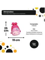 Mini Mochila Infantil Escola Passeio Viagem Design Encantador Alças Sereia Alças Acolchoadas