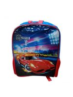 Mochila Infantil Escolar Menino De Costa Modelo Carros Cor Vermelha