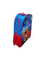 Mochila Infantil Escolar Menino De Costa Modelo Carros Cor Vermelha