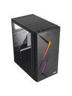 Gabinete Gamer Vinik Twin Edge Preto Lateral Acrílico