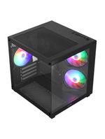 Gabinete Gamer Vinik G-cube Preto Vidro Temperado C- 3 Fans