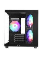 Gabinete Gamer Vinik G-cube Preto Vidro Temperado C- 3 Fans