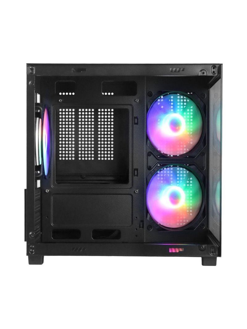 Gabinete Gamer Vinik G-cube Preto Vidro Temperado C- 3 Fans