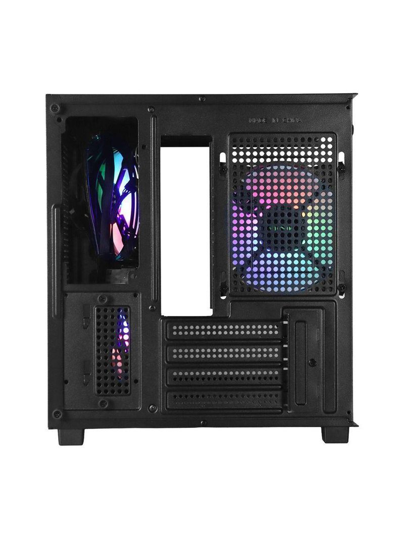 Gabinete Gamer Vinik G-cube Preto Vidro Temperado C- 3 Fans