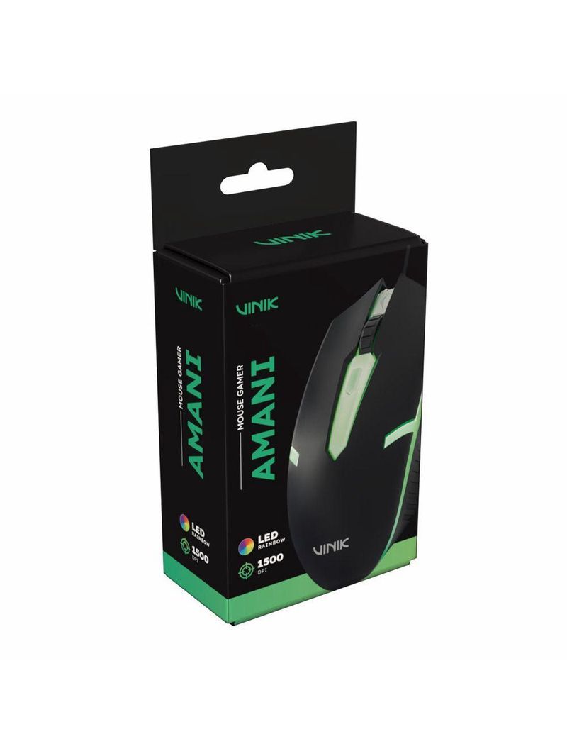 Mouse Gamer Vinik Amani 1500dpi Rgb Mgamrgb
