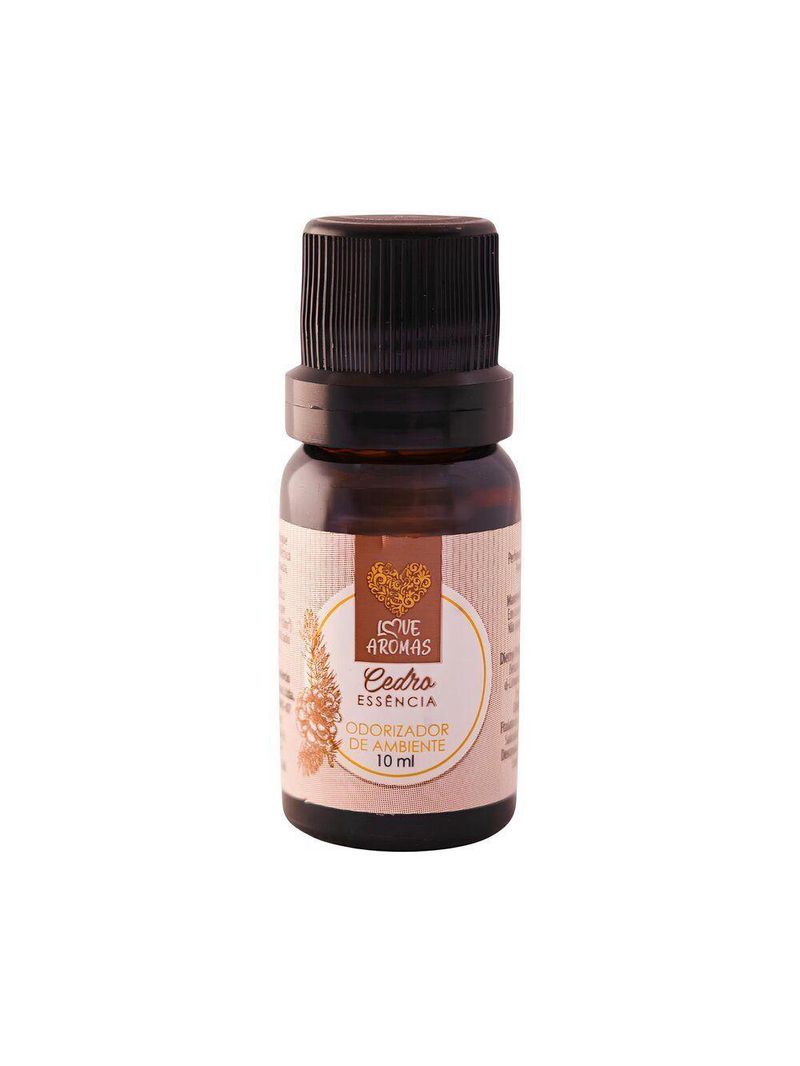 Essência Aromática Cedro 10ml Love Aromas Para Difusor Elétrico
