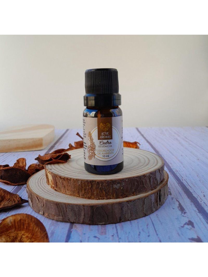 Essência Aromática Cedro 10ml Love Aromas Para Difusor Elétrico