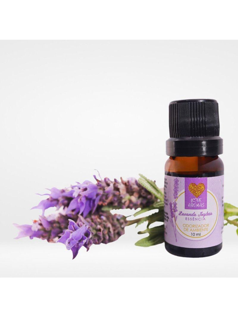 Essência Aromática Lavanda Inglesa 10ml Love Aromas Para Difusor Elétrico
