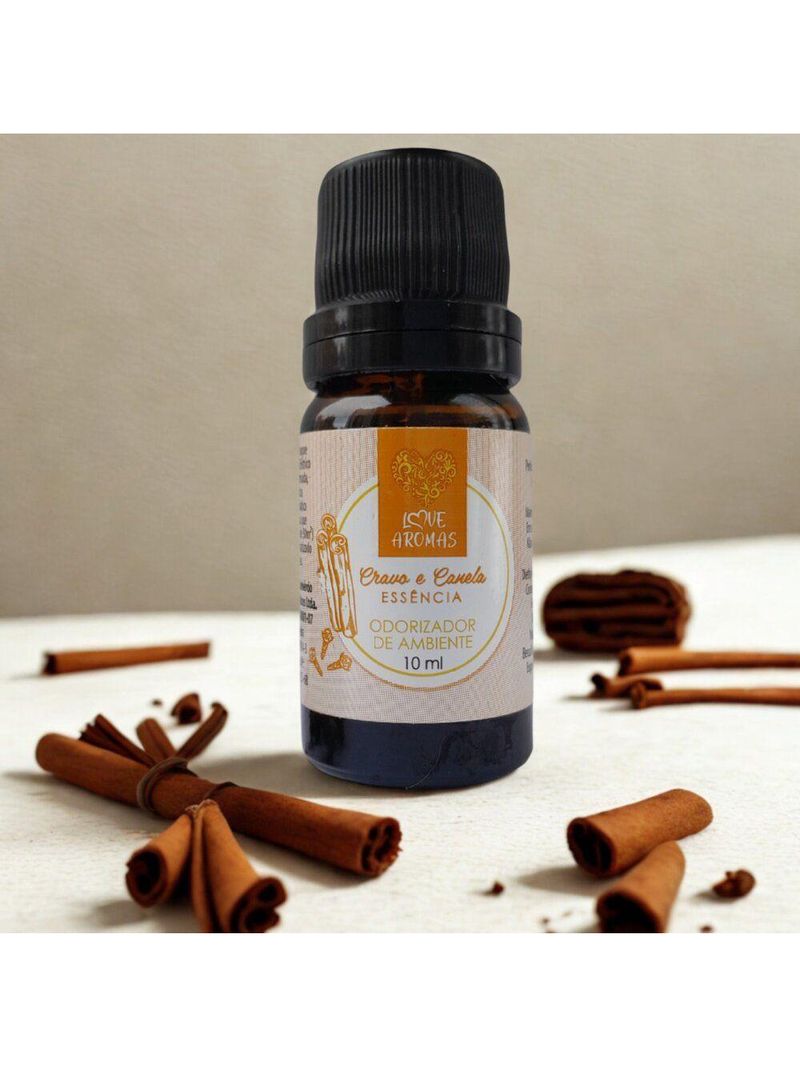 Essência Aromática Cravo E Canela 10ml Love Aromas Para Difusor Elétrico