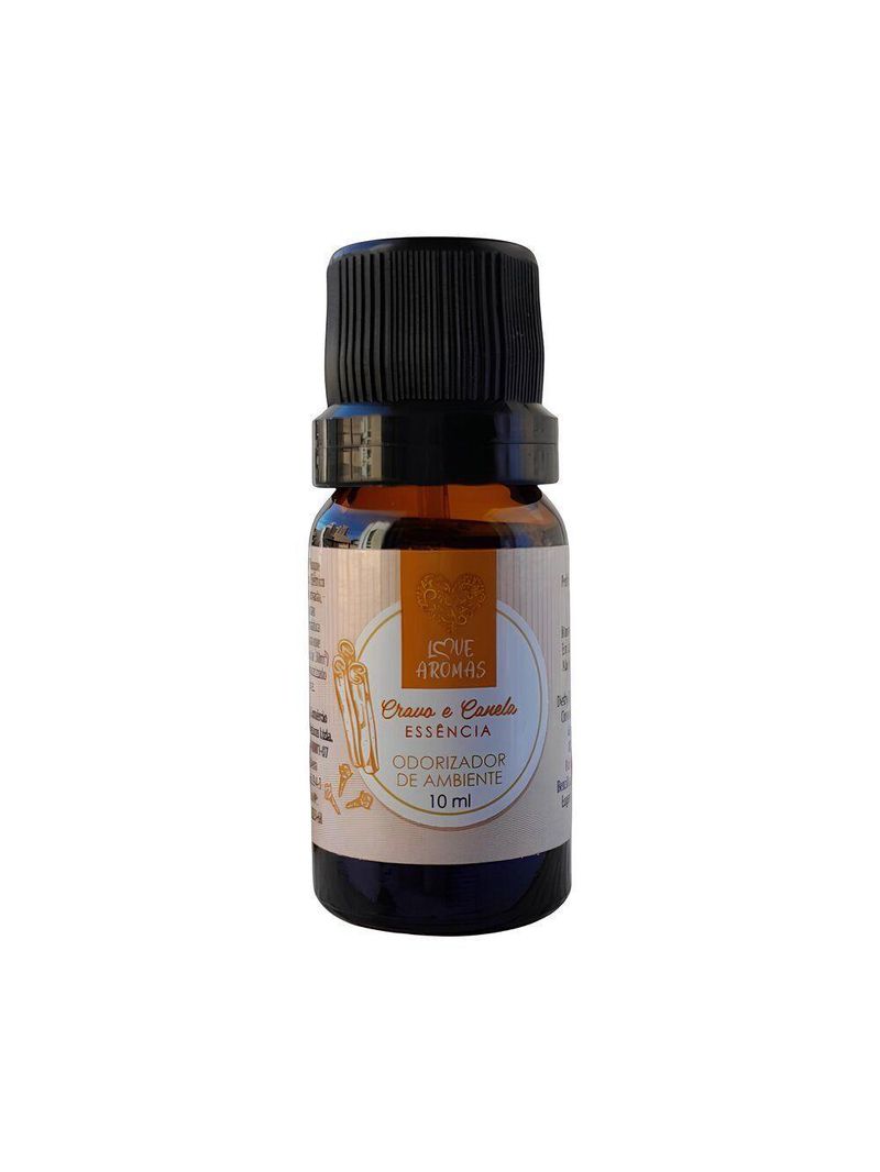Essência Aromática Cravo E Canela 10ml Love Aromas Para Difusor Elétrico