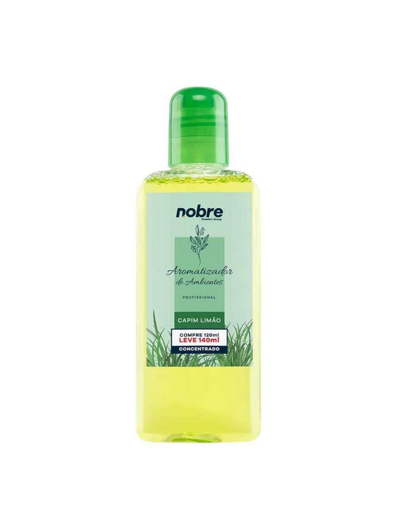 Aromatizante De Ambiente 140ml Nobre - Capim Limão Concentrado, Perfume Duradouro