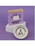 Vela Com Mensagem Secreta Vanilla Smells Like Peace
