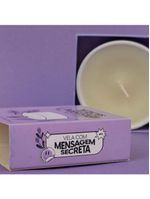 Vela Com Mensagem Secreta Vanilla Smells Like Peace