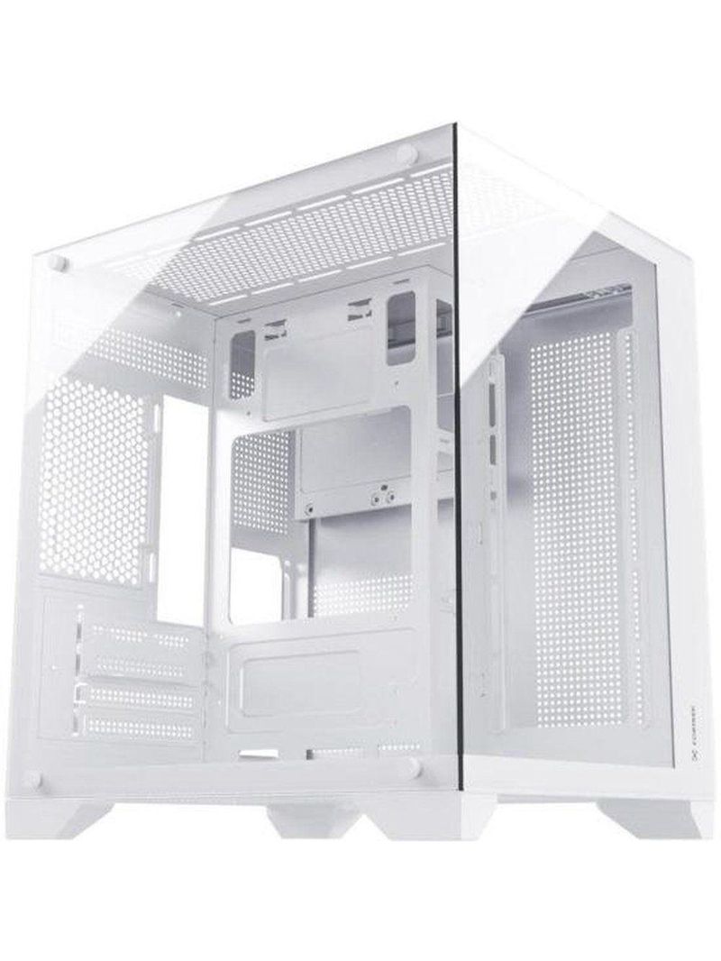 Gabinete Gamer Fortrek Clarity Branco Vidro