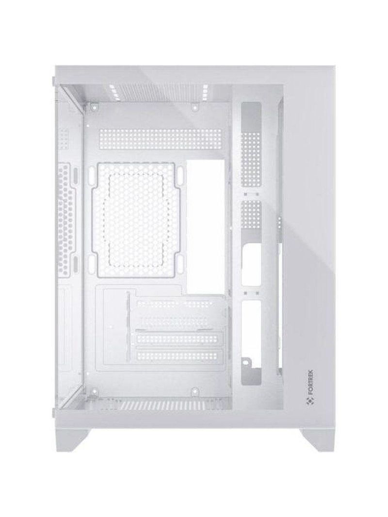 Gabinete Gamer Fortrek Clarity Branco Vidro