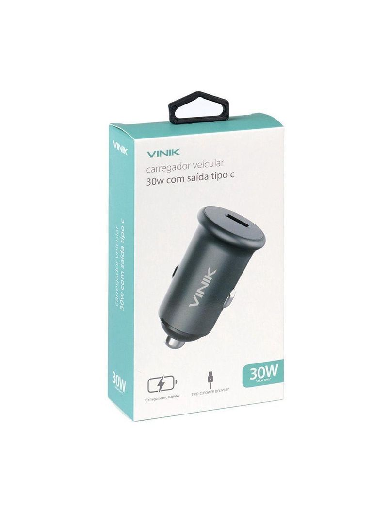 Carregador Veicular 30w Tipo C 9v